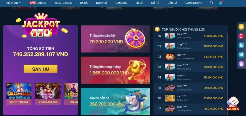 Ưu đãi hoàn trả và nạp lần đầu tại 3win link vào